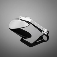 Motocyklové zrcátko Highway Hawk AGILA na řidítka 22/25mm, L/P, chrom (1ks)